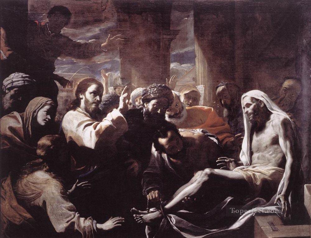 ラザロの復活バロック マティア・プレティ油絵